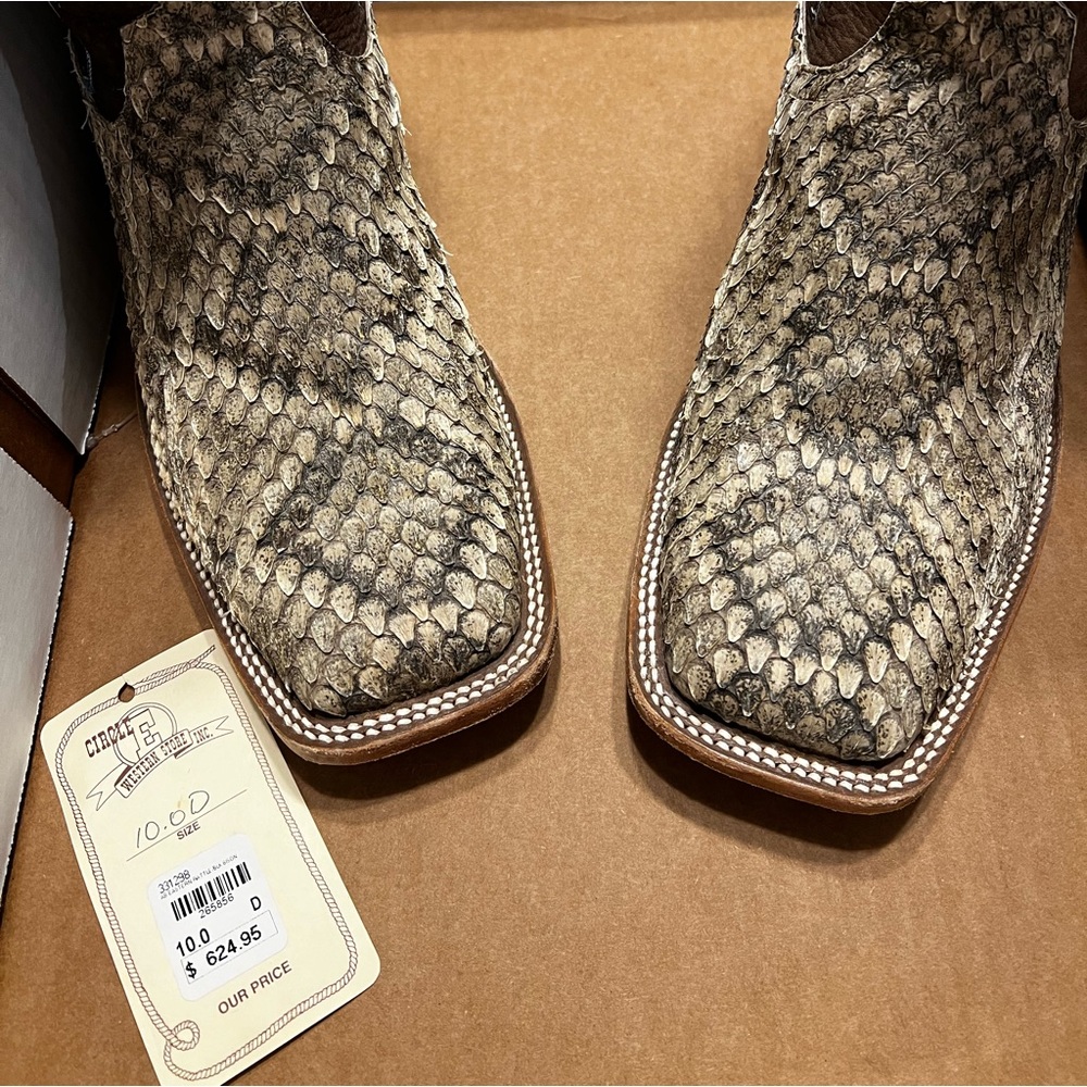 Anderson Bean snake skin boots